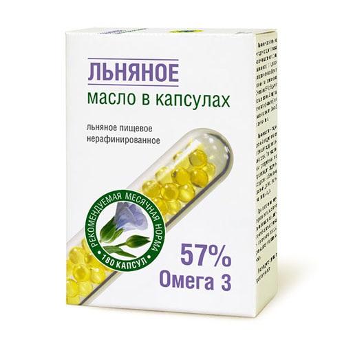 Компас здоровья Масло в капсулах Льняное 54 г (Компас здоровья, Продукты для здоровья) фото 0
