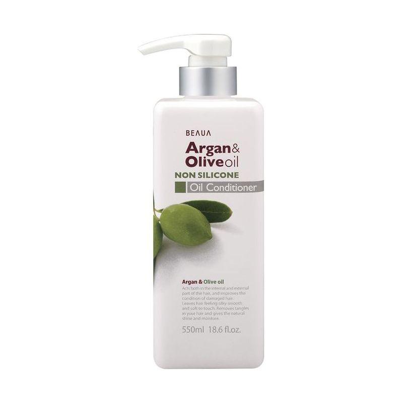 Kumano Cosmetics Кондиционер с аргановым и оливковым маслами Argan  Olive Oil Conditioner Beaua, 550 мл (Kumano Cosmetics, Кондиционеры для волос)