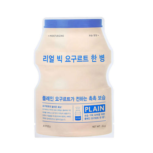 Апью Маска для лица тканевая йогуртная Real Big Yogurt One Bottle Plein 21 г (A'pieu, Для лица) фото 0
