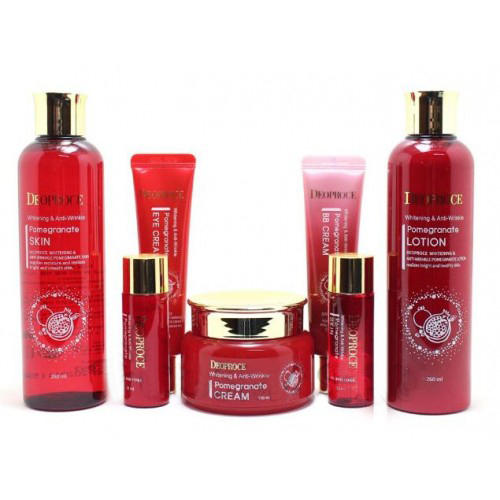 Деопрос Набор антивозрастных средств с экстрактом граната Whitening & Anti-Wrinkle Pomegranate 5 Set 1 шт. (Deoproce, ) фото 0