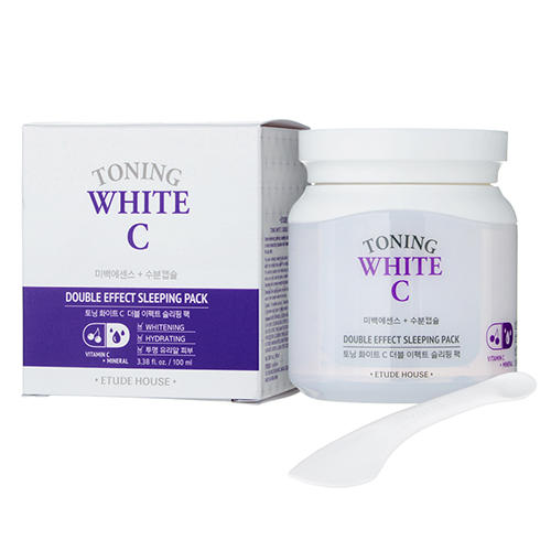 Этюд Хаус Маска для лица ночная осветляющая Toning White C Double Effekt Sleeping Pack, 100 мл (Etude House, Et.) фото 0