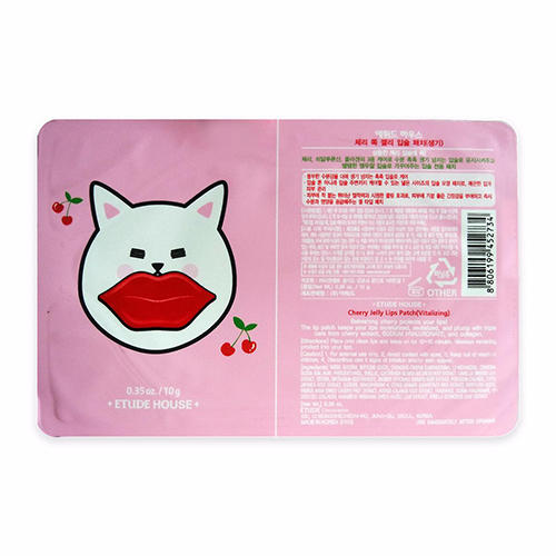 

Etude House Патч для губ гидрогелевый Cherry Jelly Lips Patch Vitalizing, 10 г (Etude House, Et.), Et.