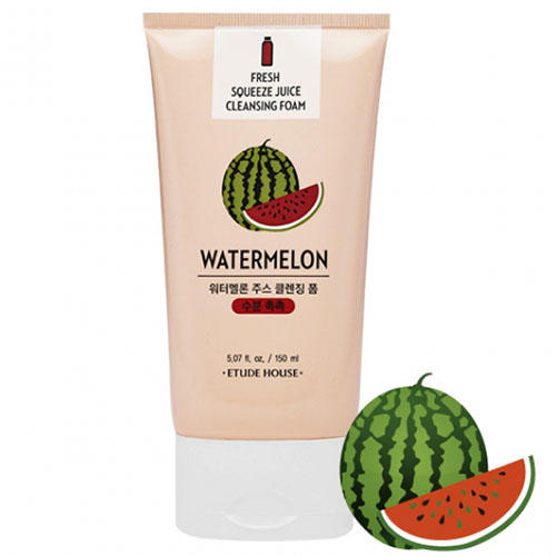 Этюд Хаус Пенка для умывания Et. Fresh Squeeze Juice Cleansing Foam Water Melon, 150 мл (Etude House, Et.) фото 0