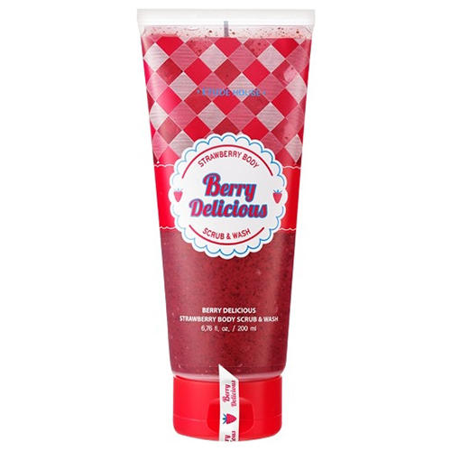 Скрабгель для душа клубничный Et. Berry Delicious Strawberry Body Scrub Wash, 200 мл (Etude House, Et.) Скрабгель для душа клубничный Et. Berry Delicious Strawberry Body Scrub Wash, 200 мл (Etude House, Et.)