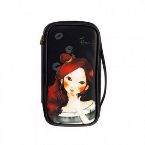 Фаски Косметичка Pungseon Tina PU Beauty Pouch black 1 шт (Fascy, Аксессуары) фото 0