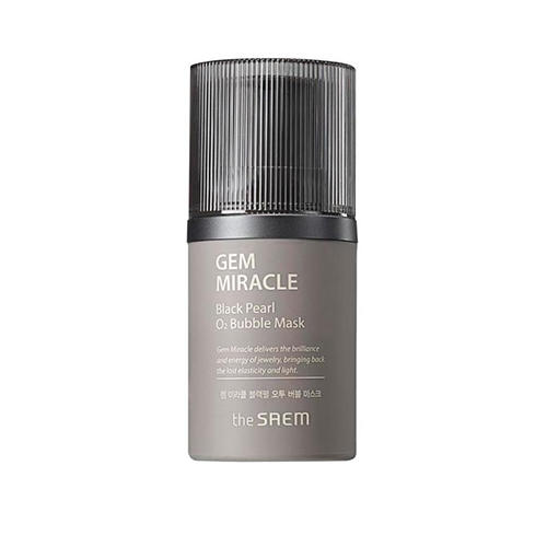 Зе Саем Маска кислородная с экстрактом жемчуга Gem Miracle Black Pearl O2 Bubble Mask, 50 г (The Saem, Black Pearl) фото 0