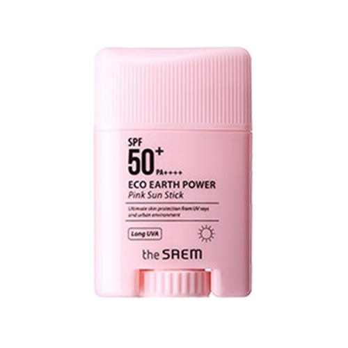 Стик солнцезащитный Eco Earth Power Pink Sun Stick, 16 г (The Saem, Sun)