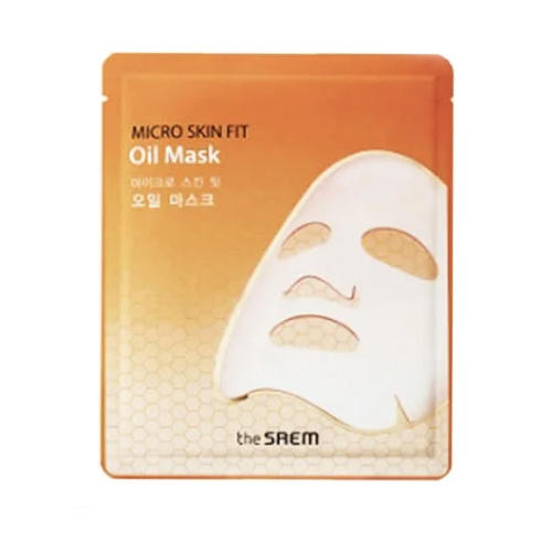 Зе Саем Маска с маслом кокоса биоцеллюлозная Micro Skin Fit Oil Mask, 27 г (The Saem, Micro Skin Fit) фото 0