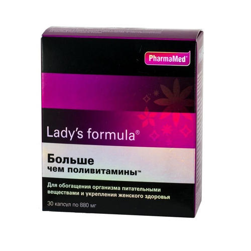 Lady's Formula Больше чем поливитамины капсулы 880 мг №30 (Lady's Formula, Общеукрепляющие биокомплексы) man s formula больше чем поливитамины капсулы 30 шт