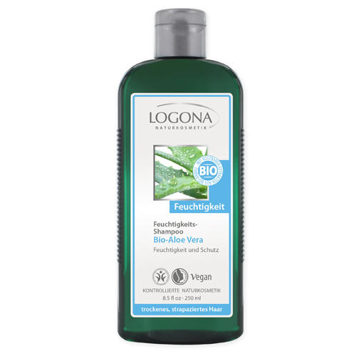 Логона Увлажняющий шампунь с био-алоэ вера 250ml (Logona, For hair) фото 0