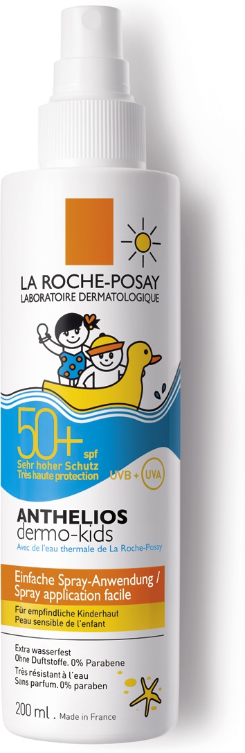 Ля Рош Позе Антгелиос Дермо-Кидс Спрей для детей SPF 50+, 200 мл (La Roche-Posay, Anthelios) Ля Рош Позе Антгелиос Дермо-Кидс Спрей для детей SPF 50+, 200 мл (La Roche-Posay, Anthelios) фото 1