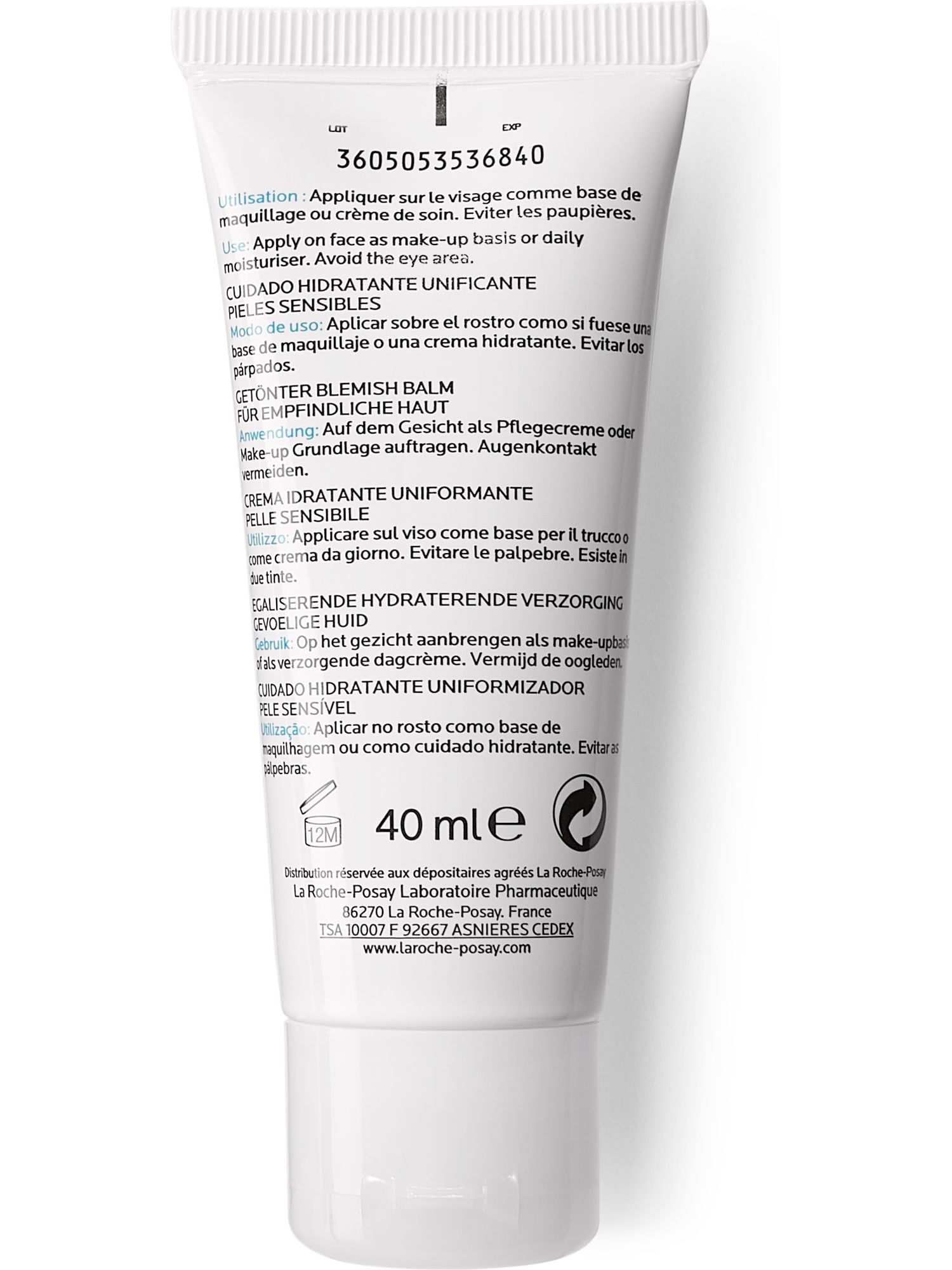 Ля Рош Позе Гидриан ВВ крем светлый тон SPF20, 40 мл (La Roche-Posay, Hydreane) фото 2