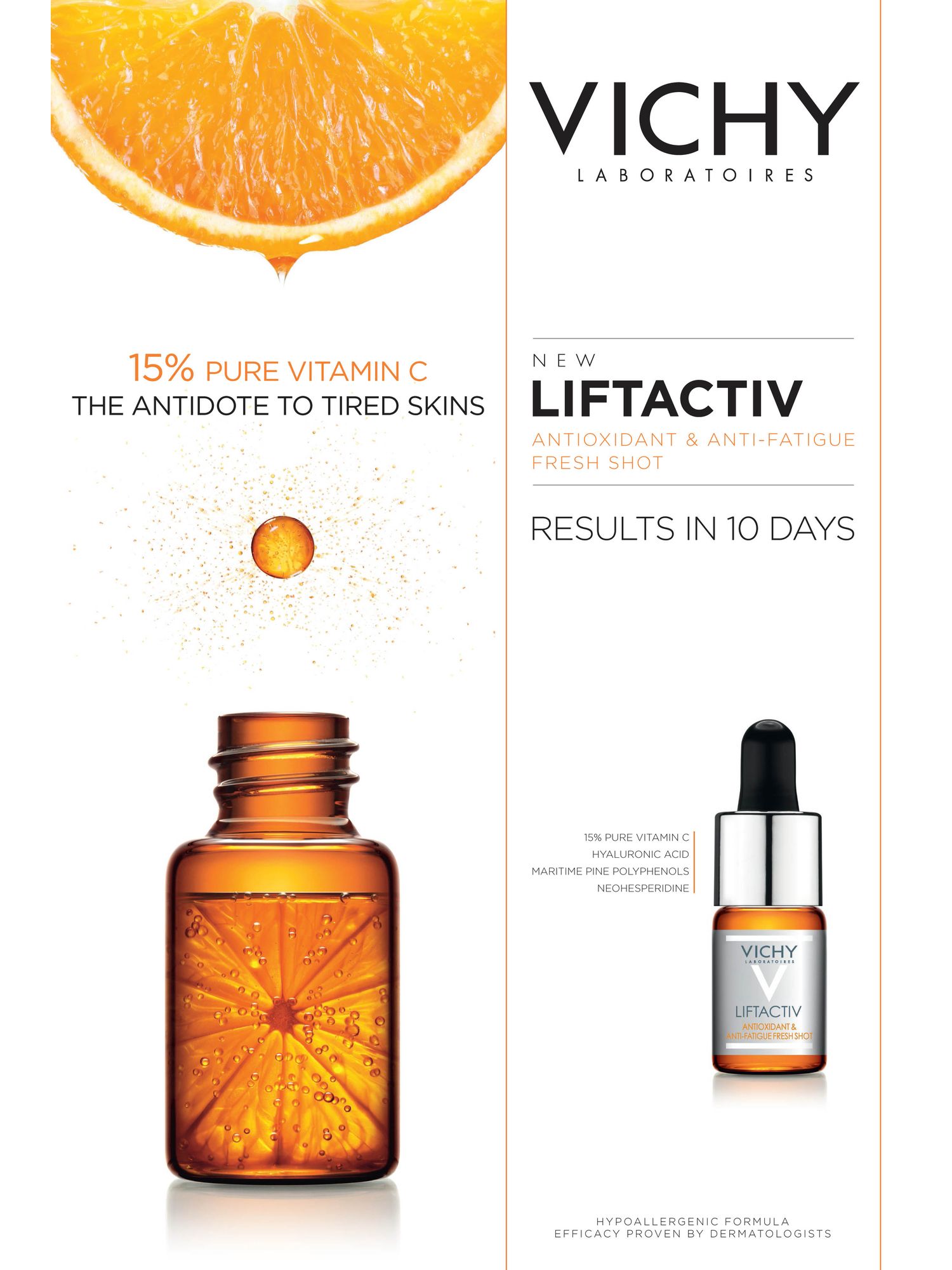 Виши Антиоксидантный концентрат для молодости кожи с витамином С, 10 мл (Vichy, Liftactiv) фото 15