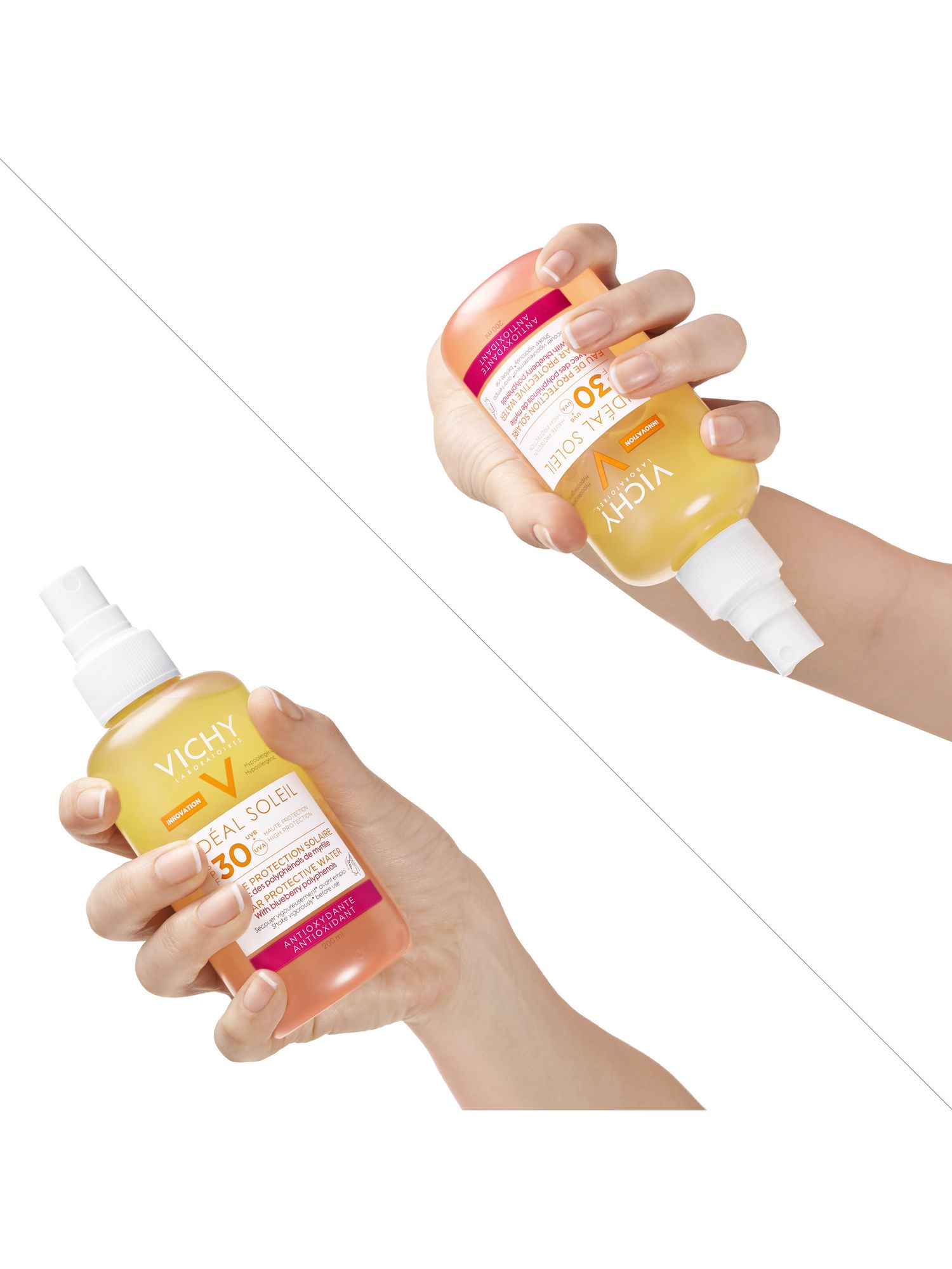 Виши Солнцезащитный двухфазный спрей с антиоксидантами SPF30, 200 мл (Vichy, Capital Ideal Soleil) фото 12