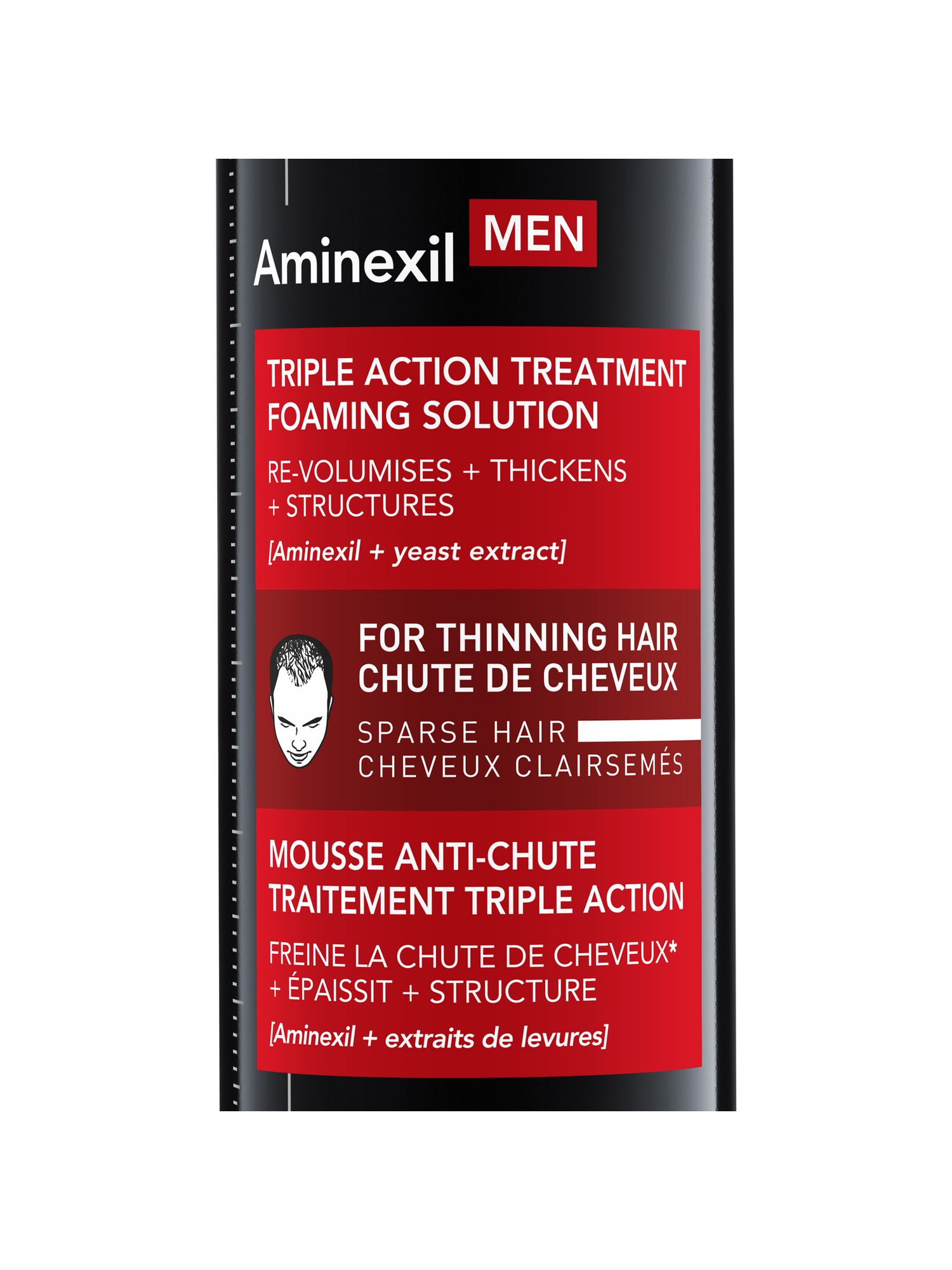 Виши Аминексил Мен Средство против выпадения волос для мужчин в формате пены, 150 мл (Vichy, Dercos Aminexil) фото 5