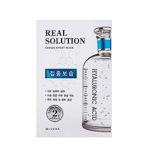 Миша Питательная маска для лица Real Solution Tencel Sheet Mask Intensive Moisturizing, 25 г (Missha, Уход за лицом) фото 0
