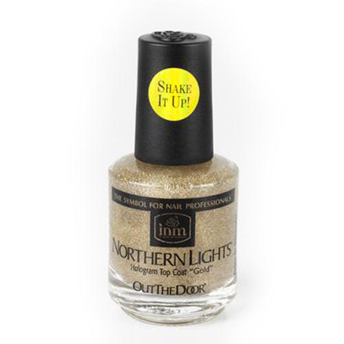 ИНМ INM Northen Lights Gold Голографическая сушка-закрепитель лака Золото, 15 мл (INM, Northen) фото 0