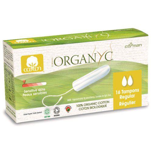 Органик Тампоны Регулар, без аппликатора, 16шт (Organyc, female hygiene) фото 0