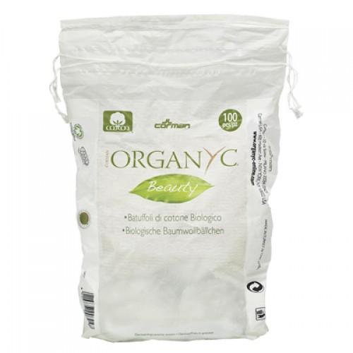 Органик Ватные шарики из органического хлопка 100шт (Organyc, female hygiene) фото 0