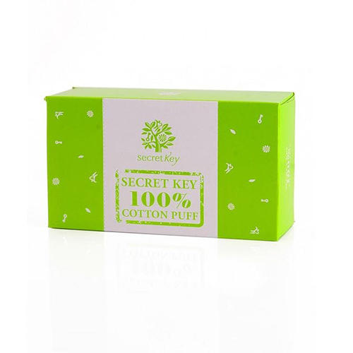 Сикрет Ки Пафф косметический хлопковый Secretkey 100 Cotton Puff, 80 шт (Secret Key, Point Makeup) фото 0