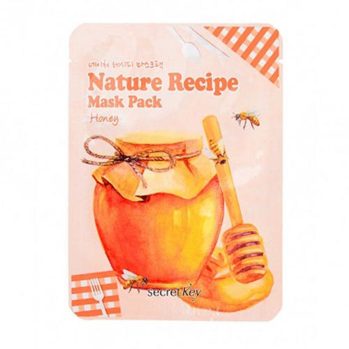 Сикрет Ки Маска тканевая медовая Nature Recipe Mask Pack Honey, 20 г (Secret Key, Mask / Pack) фото 0