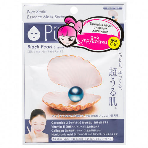 

Sun Smile Маска для лица возвращающая упругость с экстрактом черного жемчуга 1 шт (Sun Smile, Essence), Essence