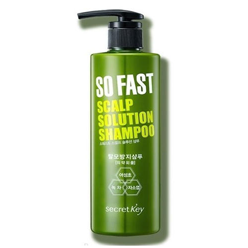 Сикрет Ки Шампунь укрепляющий с экстрактом зеленого чая So Fast Scalp Solution Shampoo, 500 мл (Secret Key, Body / Hair) фото 0