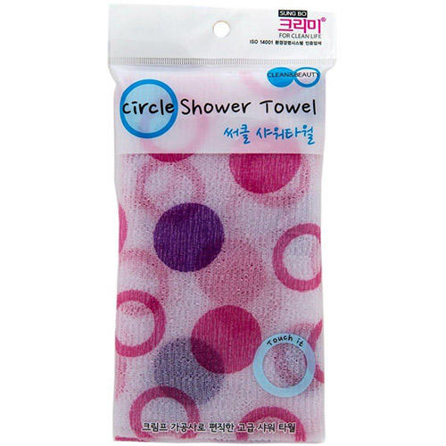 

Sung bo cleamy Мочалка для душа (28х95) Circle Shower Towel, 1 шт (Sung bo cleamy, Clean&Beauty), Clean&Beauty