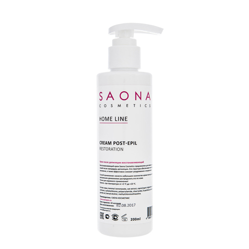 Саона Крем после депиляции восстанавливающий 200 мл (Saona Cosmetics, Home Line) фото 0