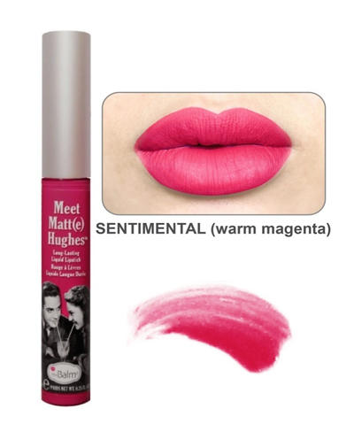 Стойкий матирующий блеск для губ Meet Matt(e) Hughes Sentimental (Thebalm, Губы)