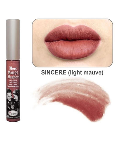 Стойкий матирующий блеск для губ Meet Matt(e) Hughes Sincere (Thebalm, Губы)