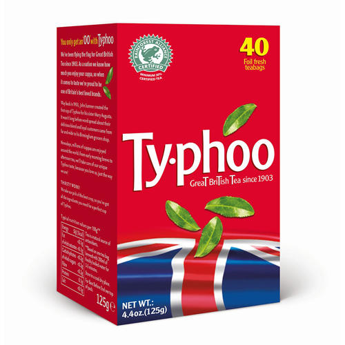 Тайфу Чай черный английский 40 пак 125г (Typhoo, Black tea) фото 0