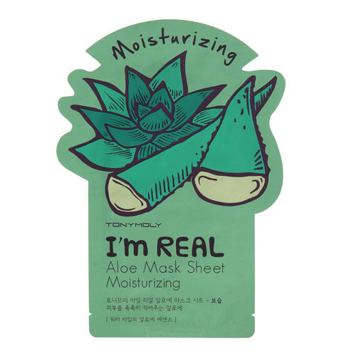 Тони Моли Одноразовая увлажняющая маска с экстрактом алоэ 21 мл (Tony Moly, I am real) фото 0