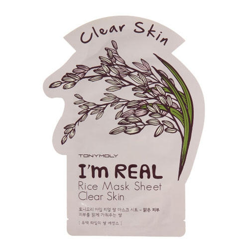 Тони Моли Одноразовая маска для лица с экстрактом риса 21 мл (Tony Moly, I am real) фото 0