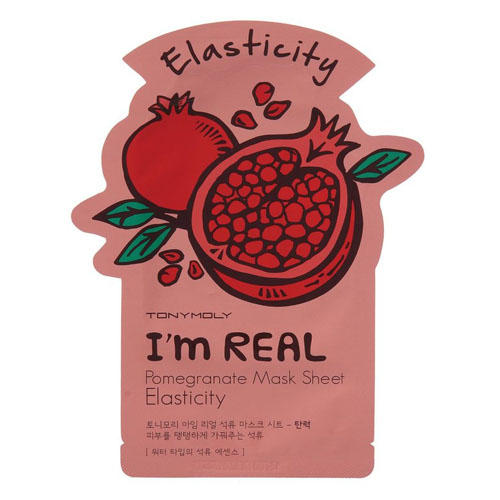 Тони Моли Одноразовая маска для лица с экстрактом граната 21 мл (Tony Moly, I am real) фото 0