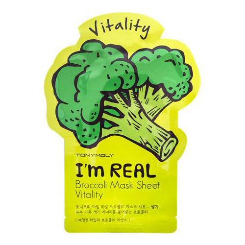 Тони Моли Одноразовая маска для лица с экстрактом брокколи 21 мл (Tony Moly, I am real) фото 0