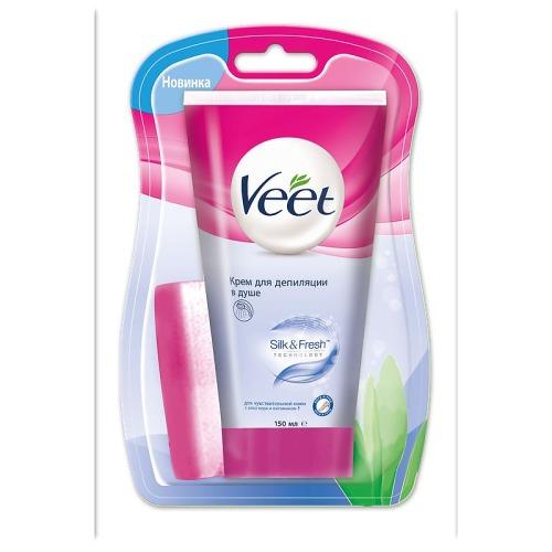 Крем для депиляции в душе для чувствительной кожи 150мл (Veet, Для депиляции)