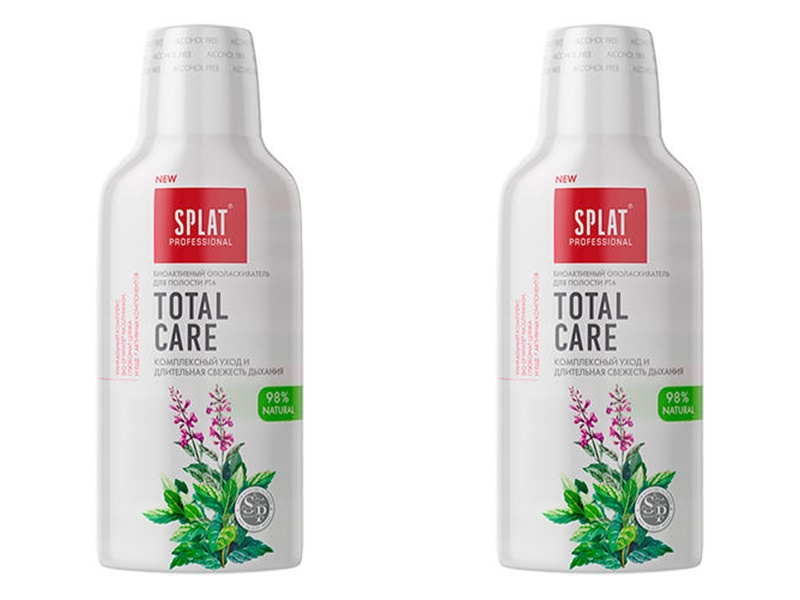 Splat Набор: Ополаскиватель для полости рта Mouthwash Total Care, 275 мл х 2 шт (Splat, Professional) диадент ополаскиватель для полости рта регулар 275мл