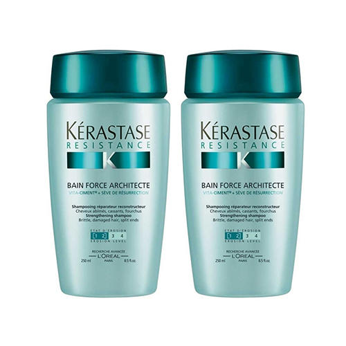 Kerastase Набор: Шампунь-ванна для поврежденных и ослабленных волос Force Architecte, 2 х 250 мл (Kerastase, Resistance Force Architecte)