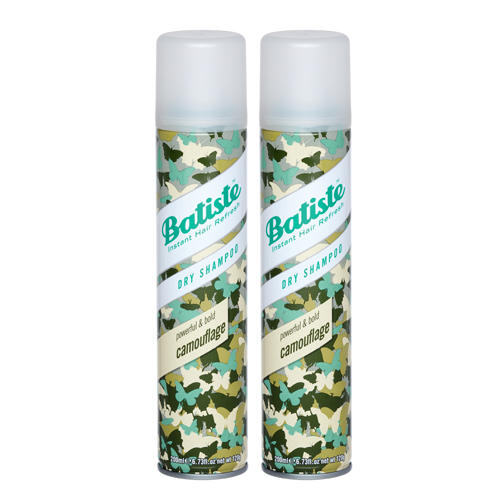 Батист Комплект Camouflage Сухой шампунь 2 шт х 200 мл (Batiste, Fragrance) фото 0