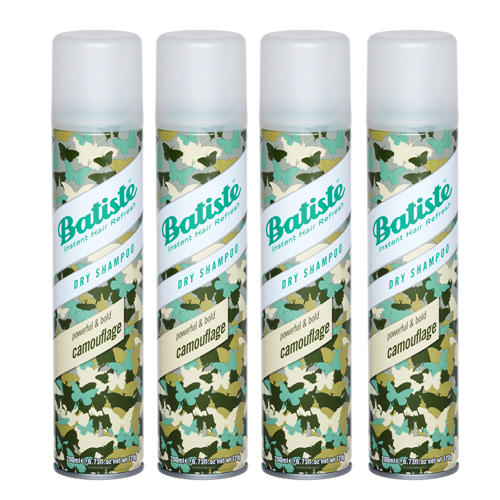 Батист Комплект Camouflage Сухой шампунь 4 шт х 200 мл (Batiste, Fragrance) фото 0