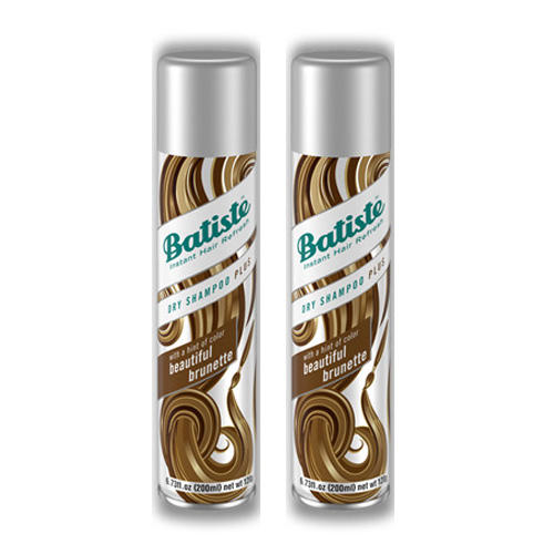 Батист Комплект Medium Beautiful Brunette Сухой шампунь 2 шт х 200 мл (Batiste, Dry Shampoo Plus) фото 0
