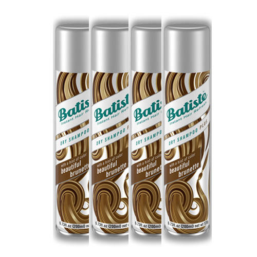Батист Комплект Medium Beautiful Brunette Сухой шампунь 4 шт х 200 мл (Batiste, Dry Shampoo Plus) фото 0