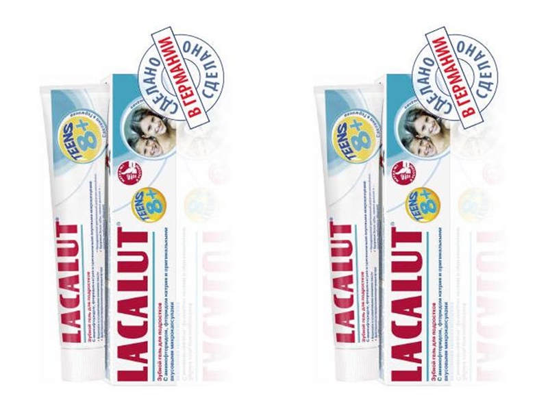 Lacalut Набор Зубная паста Тинс зубной гель 8+ 50 мл*2 штуки (Lacalut, Зубные пасты)