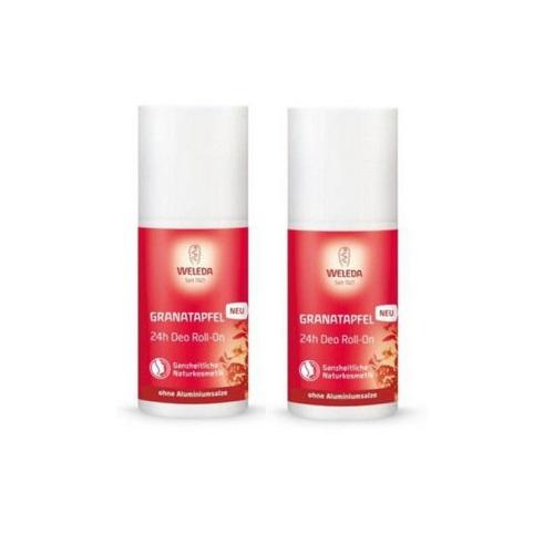 Weleda Комплект Гранатовый дезодорант 24 часа Roll-On 2х50 мл (Weleda, Гранатовая линия) косметика для мамы weleda дезодорант гранатовый 24 часа roll on 50 мл