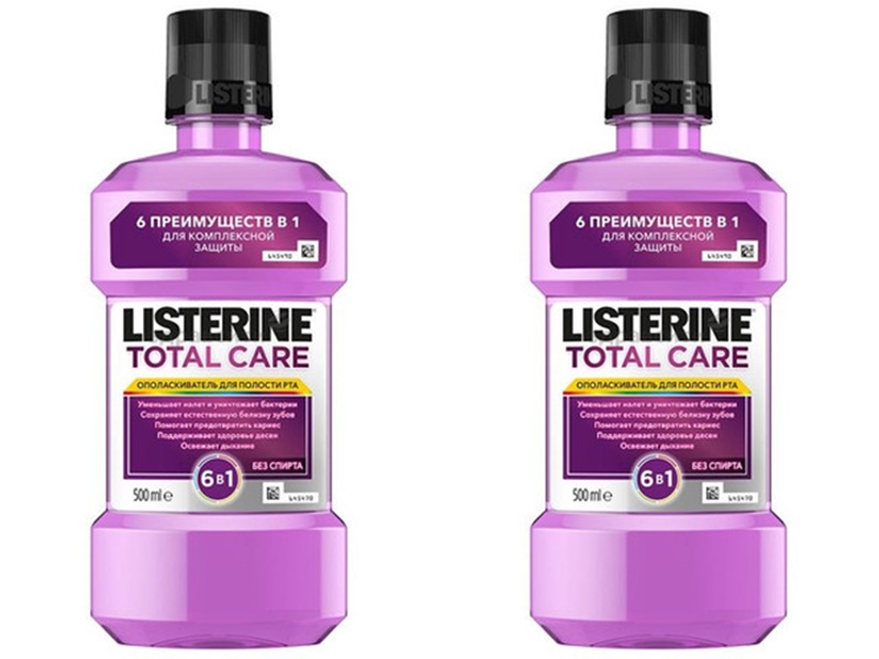 Набор Ополаскиватель для ротовой полости Total Care 500 мл*2 штуки (LISTERINE, ) фото 0