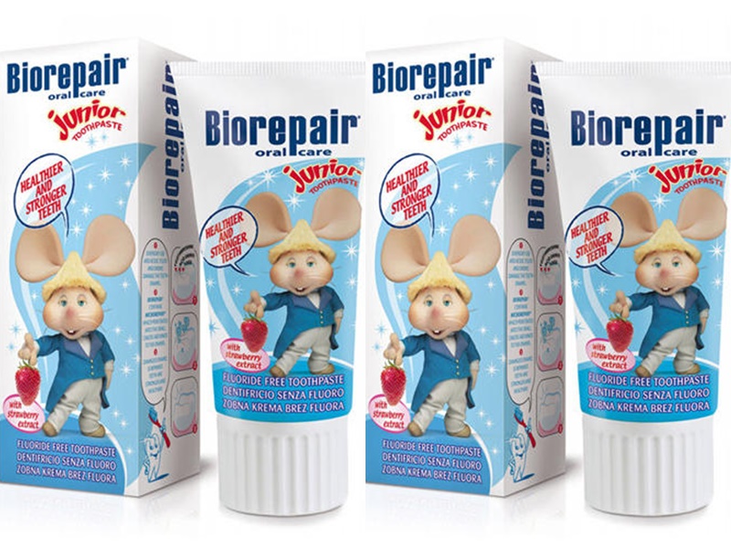Biorepair Набор Детская зубная паста Junior Kids Strawberry от 0 до 6 лет, 50 мл*2 штуки (Biorepair, Детская гамма)