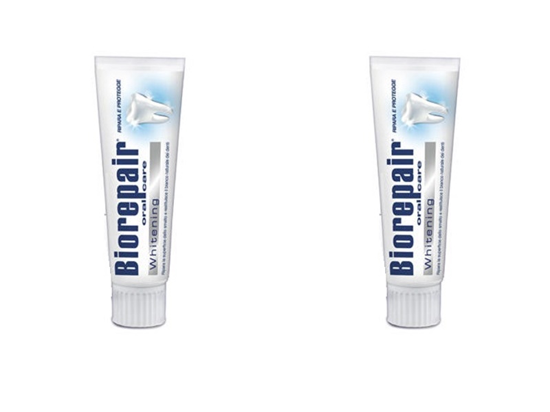 Биорепейр Набор Биорепеир Зубная паста отбеливающая 75 мл*2 штуки (Biorepair, Отбеливание и лечение) фото 1