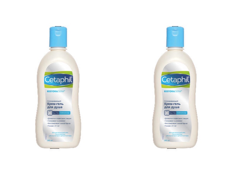 Сетафил Набор Успокаивающий крем-гель для душа 295мл*2 штуки (Cetaphil, Restoraderm) фото 0