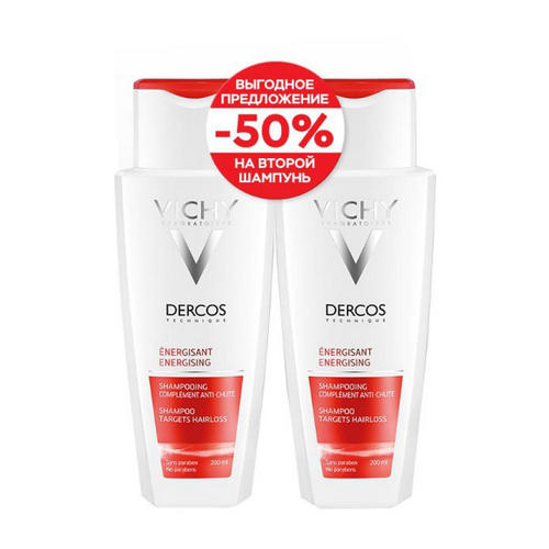 Виши Набор Аминексил тонизирующий шампунь 200мл*2шт (Vichy, Dercos Aminexil) фото 1